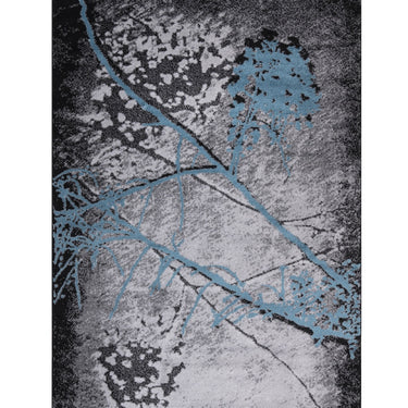 Jersey Area Rugs, Carpets For Livingroom, 7x10 Area Rugs ,2032 Black-Blue - Kursi Maeez
