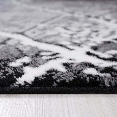 Jersey Area Rugs, Carpets For Livingroom, 7x10 Area Rugs ,2032 Black-Bone - Kursi Maeez